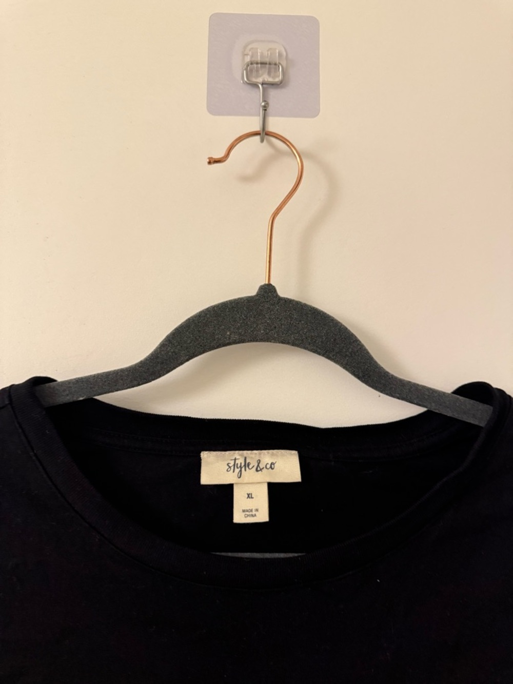 Style & Co. Black Crop Top
